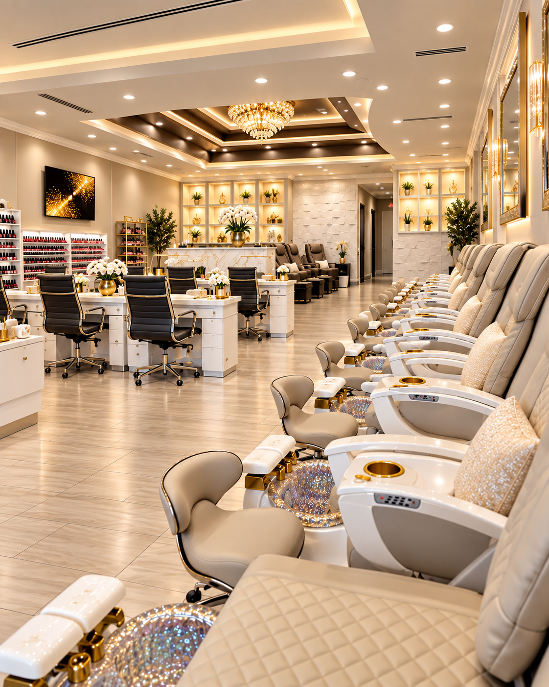 Luxury spa pedicure experience